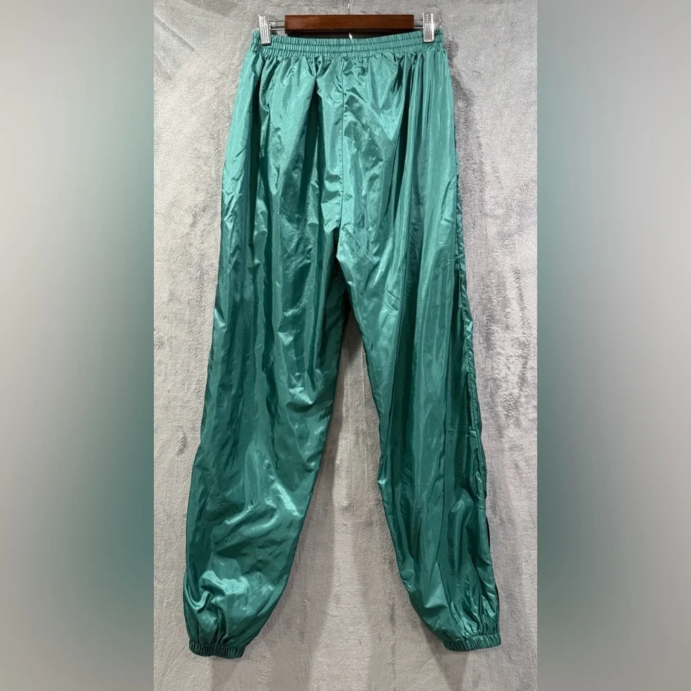 VTG Wimbledon Tennis Track Pants Men’s L Green Retro Aerobic 80’s Windbreaker